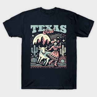 Vintage Texas Girl // Proud Texan Born and Raised // Texas Cowgirl Desert T-Shirt